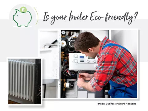 An eco-friendly boiler being fitted