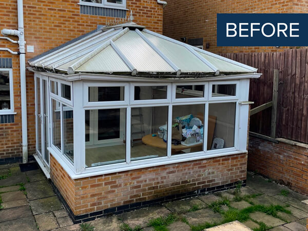 Conservatory Before Transformation & Upgrade