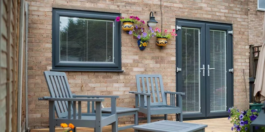 Grey UPVC Windows & French Doors